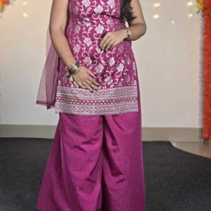 Sashay Boutique Embroidered Regular Kurta with Sharara & Dupatta For Women