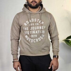 Roadster The Lifestyle Co. Printed Hooded Sweatshirt For Men