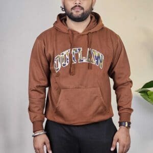 Roadster The Lifestyle Co. Applique Hooded Relaxed Sweatshirt For Men