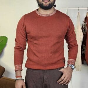 Roadster The Life Co. Round-Neck Acrylic Pullover For Men