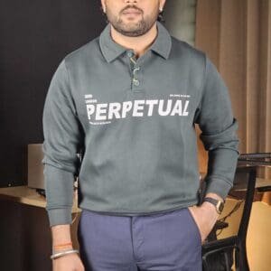 Red Tape Printed Sweatshirt For Men