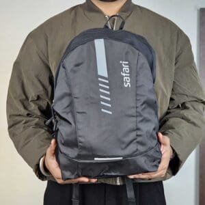 Safari Casual 26L Black Polyester Water Resistant Backpack With 1 Year Warranty