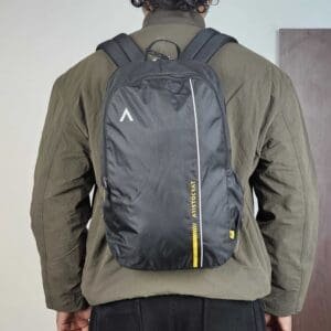 Aristocrat Nova Casual Solid Black Polyester Backpack