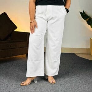 FNOCKS Relaxed Straight Leg High-Rise Pleated Korean Trouser For Women