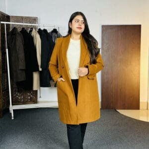 All About You Casual Shawl Collar Solid Brown Overcoat for Women