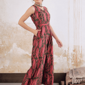 Shae by SASSAFRAS Printed Culotte Jumpsuit For Women