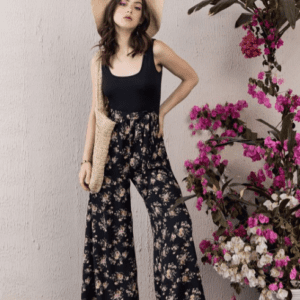 Berrylush Printed Culotte Jumpsuit For Women