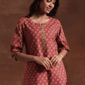 Libas Floral Printed Short Kurti For Women