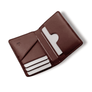 Bbelleco Everyday Carry Leather Solid Brown Wallet for Men