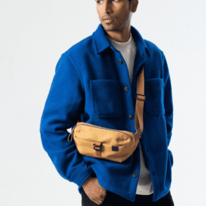 Daily Objects Everyday Carry Poleyster Solid Yellow Crossbody/Sling Bag for Men