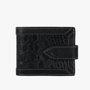 HIDESIGN Everyday Carry Black Textured Leather Wallet for Men
