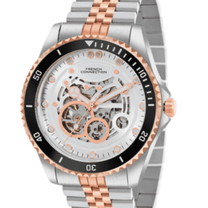 French Connection Skeleton Dial Analogue Automatic Motion Watch For Men