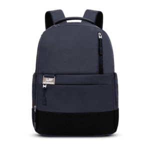 Skybags Casual Solid Navy Blue Polyester Water Resistant Backpack
