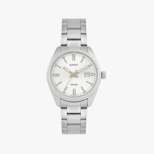 Casio Analog White Dial Watch For Men