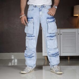 Powerlook Loose Fit Cargos Trousers For Men