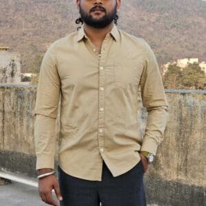 Lee Spread Collar Cotton Casual Slim Fit Shirt