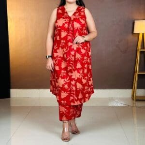 SANISA Cotton Blend Kurta Set For Women