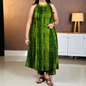 FLOWERVELLY Printed Pure Cotton Kurta Set For Men