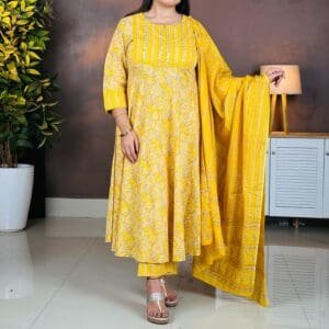 Anouk Floral Embroidered Suit Set For Women