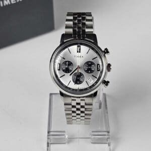 TIMEX Marlin Round 40mm Silver Dial Analog Watch For Men