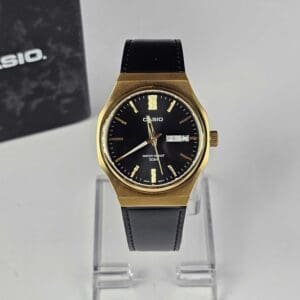 Casio Casual Black Quartz Watch for Men with 50m Water Resistance