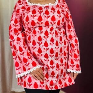 Sareeba Short Kurti Top for Women