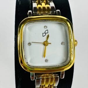 Haute Sauce Casual White Stainless Steel Quartz Watch for Women