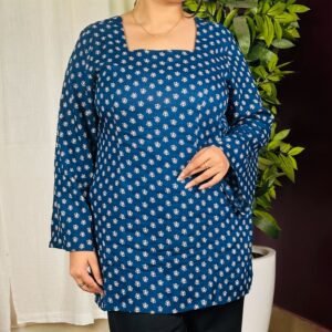 ANNI Designer Viscose Blend Printed Short Kurti For Women