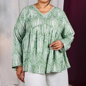 GRECIILOOKS Printed Short Kurti for Women