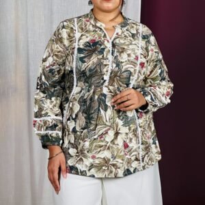 Amazon Brand - INKAST Floral Regular Fit Tops For Women