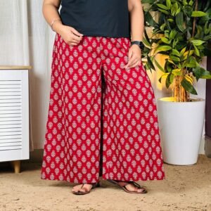 Amazon Brand - Myx Relaxed Cotton Flared Palazzo For Women