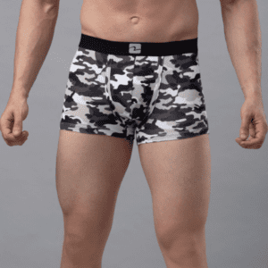UnderJeans by Spykar Camo Cotton Blend Trunk For Men