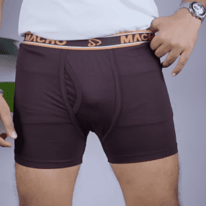 Macho Pack of 3 Long Cotton Fine Trunk For Men