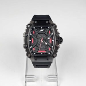 Sonata SF Maiden Voyage Quartz Analog Black Dial Watch For Men
