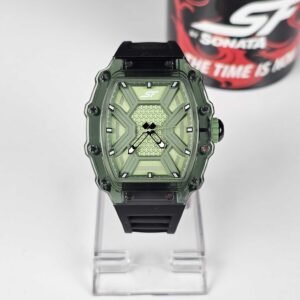 Sonata SF Maiden Voyage Quartz Analog Green Dial Watch For Men