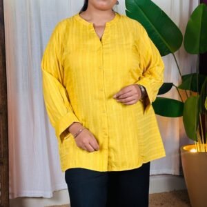 Libas Striped Panelled Kurti For Women