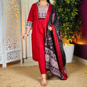 Amayra Pure Cotton A-Line Kurta Set For Women
