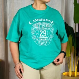 Glitchez Drop-Shoulder Printed T-shirt For Women