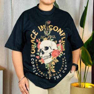 Roadster The Life Co. Pure Cotton Printed Oversized T-shirt For Women