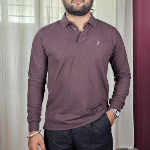 Thomas Scott Polo Collar Long Sleeve T-Shirt For Men