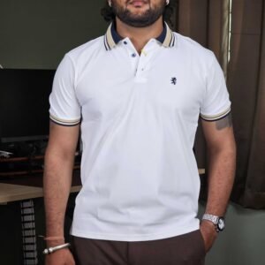 RED TAPE Jacquard High Stretch Polo Collar T-Shirt For Men