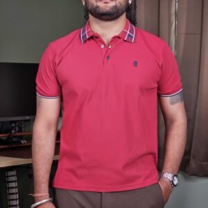 RED TAPE High Stretch Jacquard Collar Polo T-Shirt For Men