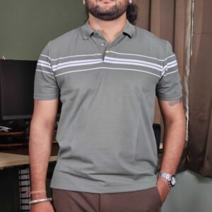 RED TAPE Striped Polo Collar T-shirt For Men
