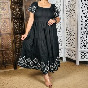 Stylum Printed Rayon Tiered Dress For Women