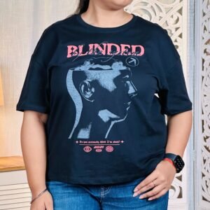 Glitchez Classic Printed Oversized T-shirt For Women