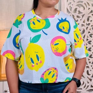 Kook N Keech Printed Boxy T-shirt For Women