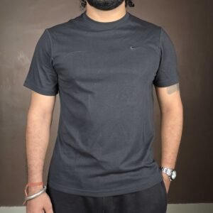 NIKE Solid Round Neck Cotton Blend T-shirt for Men