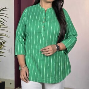 Taavi Ikat Woven Design Kurti for Women