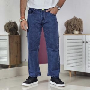 METRONAUT Loose Fit Mid Rise Blue Jeans for Men