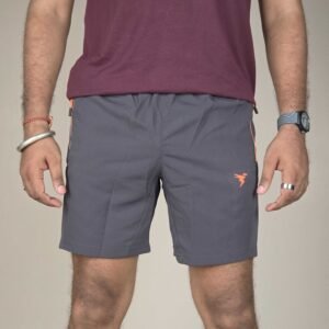 TECHNOSPORT Solid Slim Fit Sports Shorts for Men